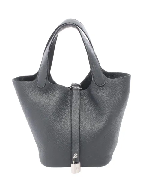Hermès Pre-Owned 2017 Clemence Picotin Lock 18 handbag Grey 40Z272RL8LUJKU2X