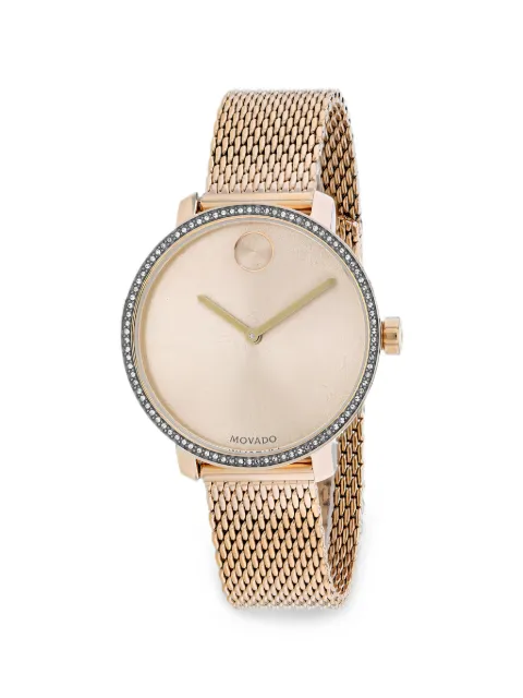 Movado Bold crystal-embellished 34mm watch Pink 3600657
