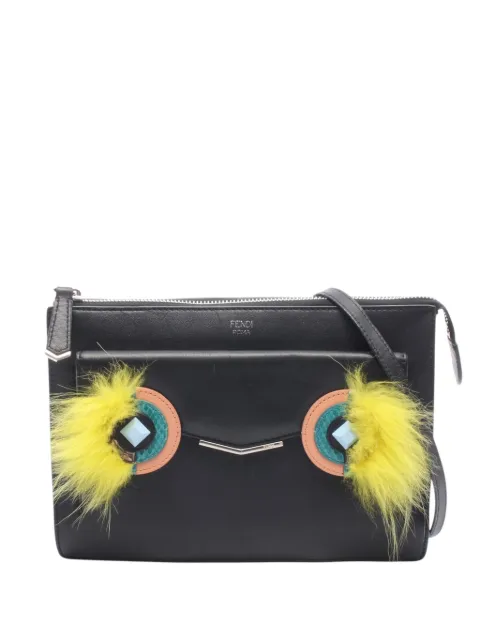 Fendi Pre-Owned 2010-2026 Leather Monster shoulder bag Black V3NG937WOSQGMB10