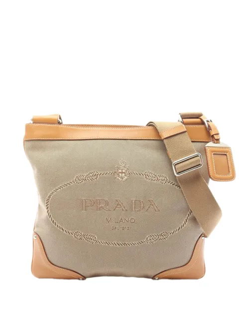 Prada Pre-Owned 2010-2026 Canvas Canapa Logo crossbody bag Neutrals NWT8DQGXHE1DQDHF