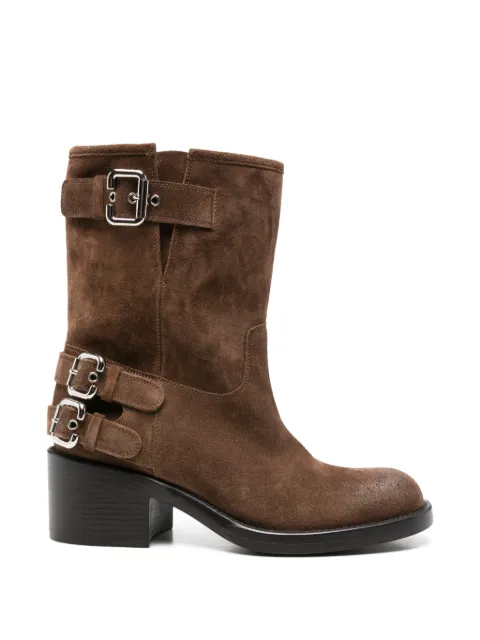 Chloé Dakota buckle-detail ankle boots Brown CH26A12FUQ