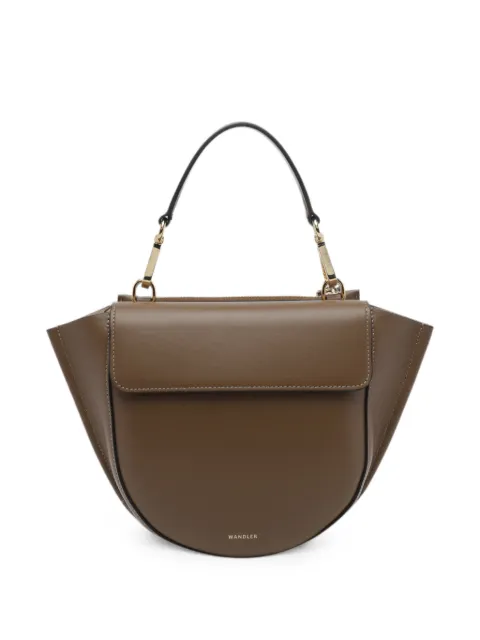 Wandler Hortensia leather clutch bag Brown 0000251699