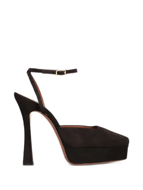 Castagna Vicky platform peep-toe pumps Brown VICKY