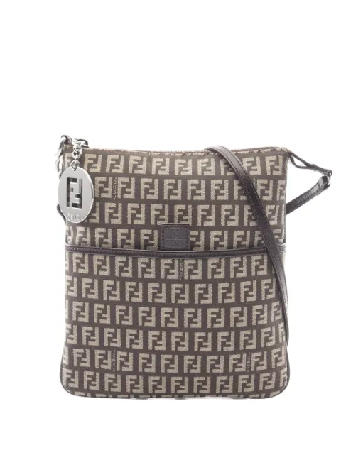 Fendi Pre-Owned 2000-2010 Zucchino Canvas Forever crossbody bag Brown TJ9C8QMIZL1NLGF3
