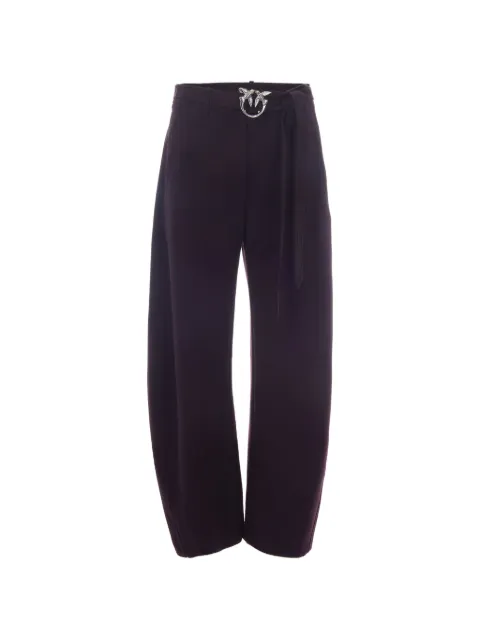 PINKO Love Birds buckled-belt trousers Purple 107201A18E