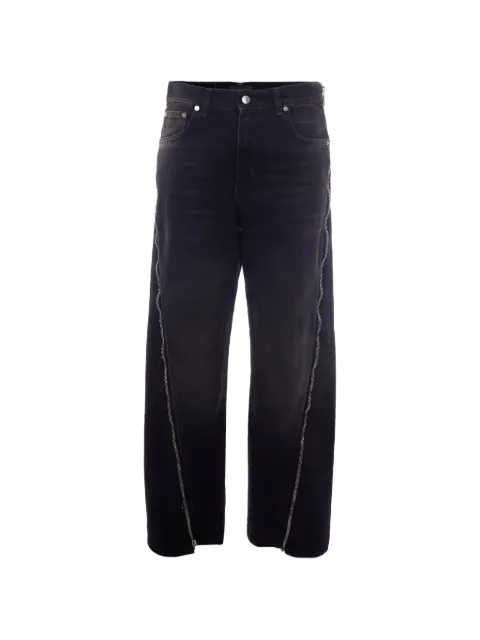 Haikure zip-detail straight-leg jeans Black HEW03371DF119