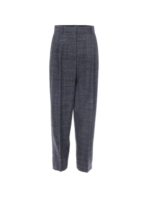 Fabiana Filippi bouclé-effect pressed-crease trousers Blue PAD216F298D983