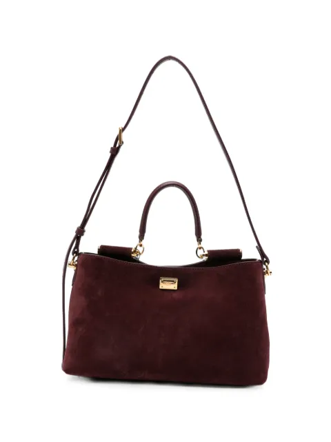 Dolce & Gabbana Vittoria logo-plaque tote bag Red BB7896A0775