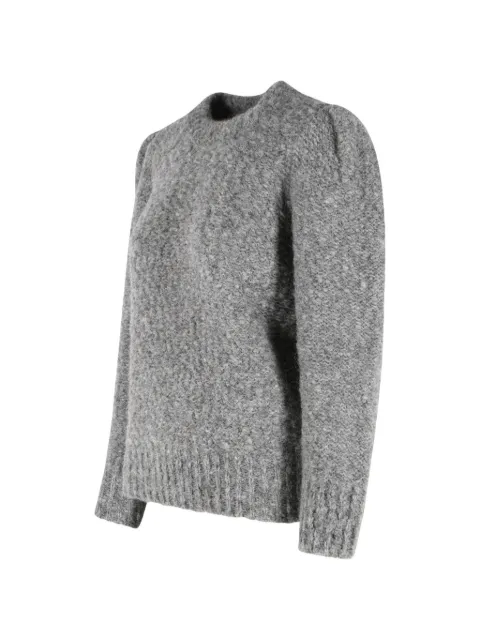 ISABEL MARANT Emma puff-sleeve sweater Grey PU0963FAD3L06I