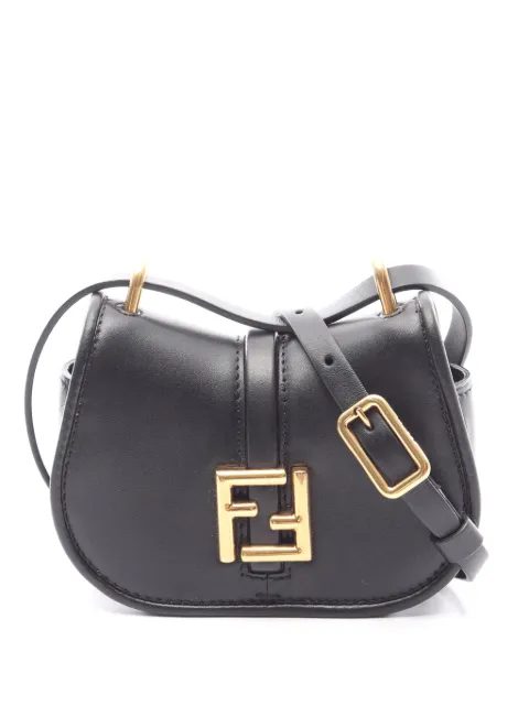 Fendi Pre-Owned 2010-2026 Nano Leather Come on crossbody bag Black KL44ZWFN2ATPQQAO