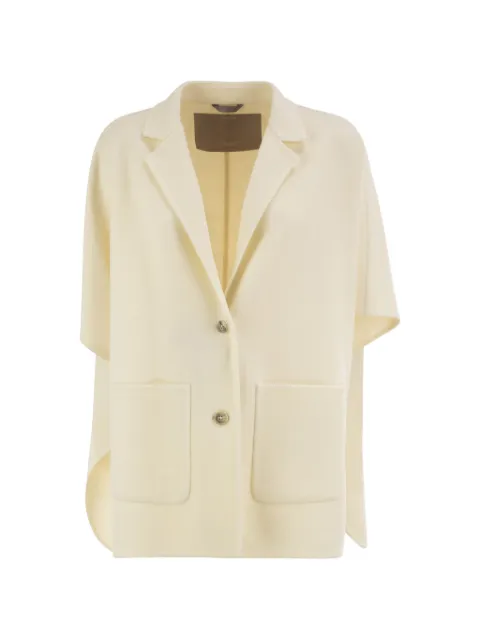 Herno double-faced wool-blend cape Neutrals CA00016DR33415