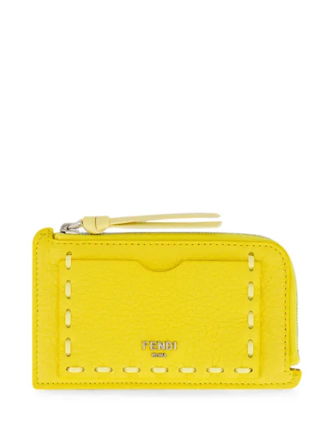 FENDI Peekaboo card case Yellow 8M0489B121