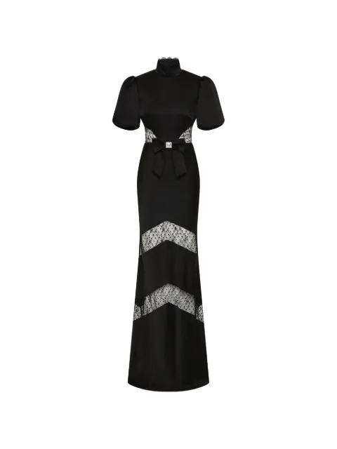 Rebecca Vallance Noire short sleeve gown Black 26031843