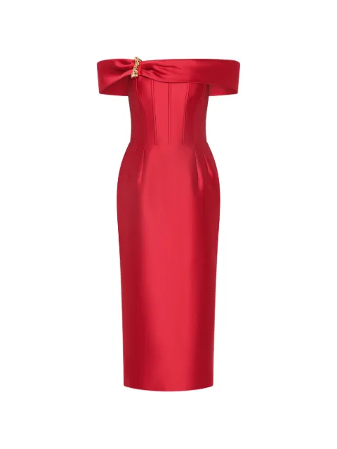 Rebecca Vallance Esmerald midi dress Red 26031801