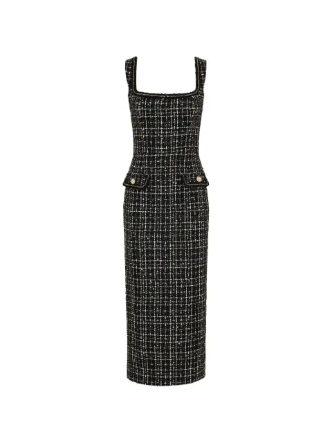 Rebecca Vallance Meringue midi dress Black 26031803