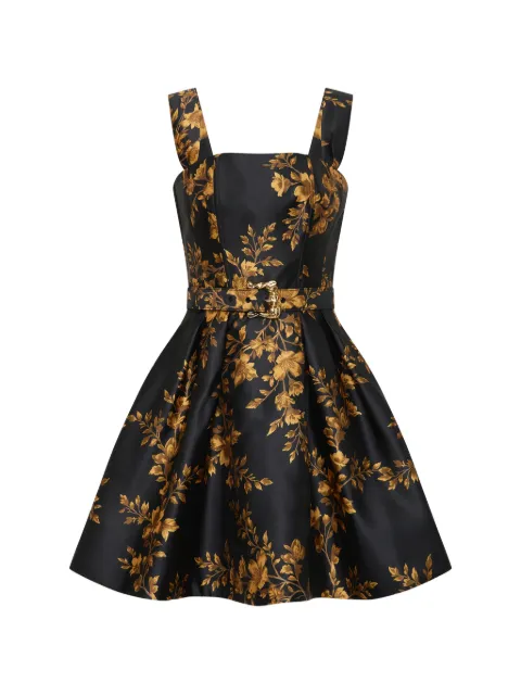 Rebecca Vallance Gilded floral mini dress Black 26031820