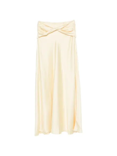 ARCINA ORI Andi twisted-waist maxi skirt Neutrals HS25SK013