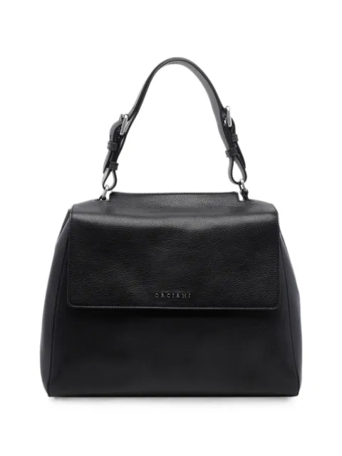 Orciani Sveva leather medium handbag Black BT2006LGNNERO