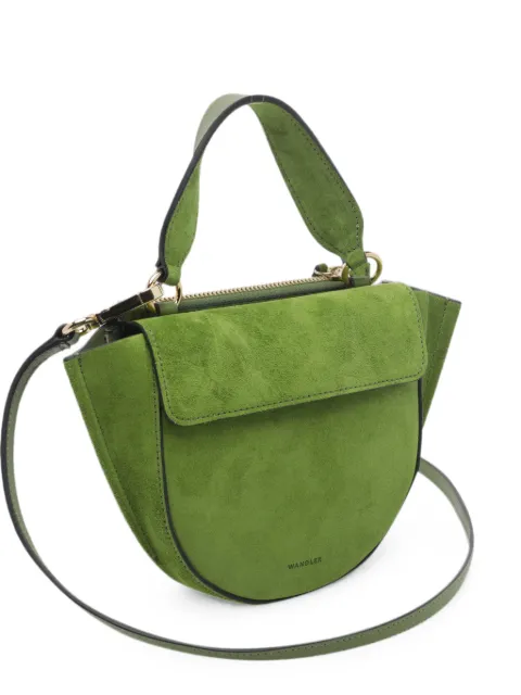 Wandler Hortensia suede clutch bag Green 0001682778
