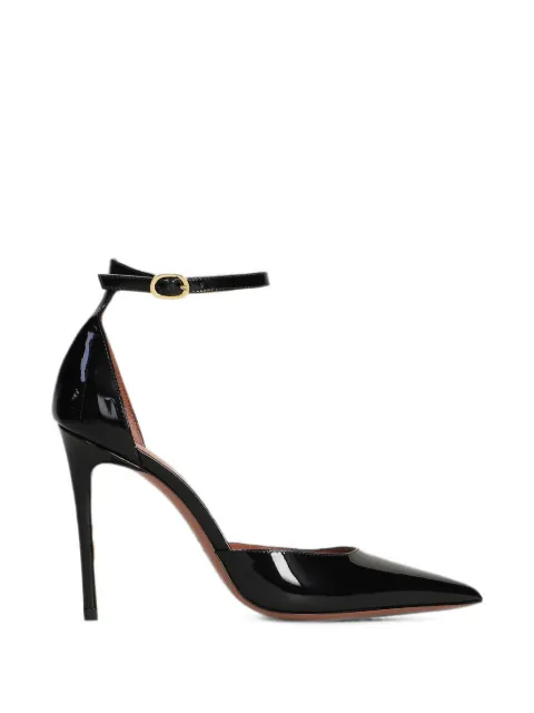 Castagna Caryn patent-leather ankle-strap pumps Black CARYN