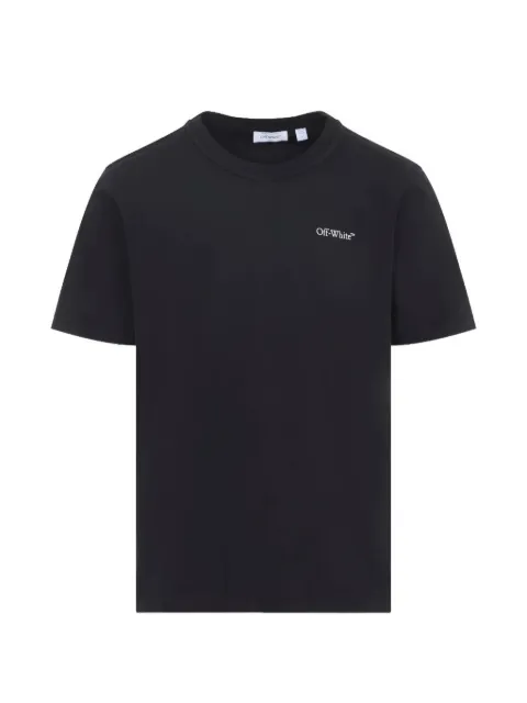 Off-White logo-print cotton T-shirt Black 44MAA16MF26J00M001