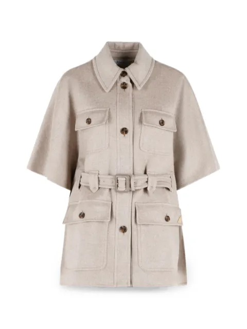 Max Mara belted cashmere cape Neutrals 2624736081600