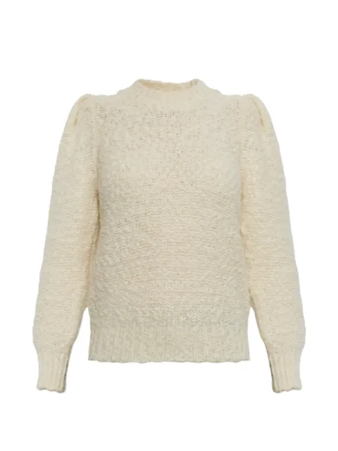 ISABEL MARANT Emma puff-sleeve sweater Neutrals PU0963FAD3L06I