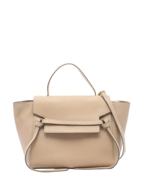 Celine Pre-Owned 2000-2026 Mini Grained Calfskin Belt Bag satchel Neutrals WIXF29U2J68LSSXD