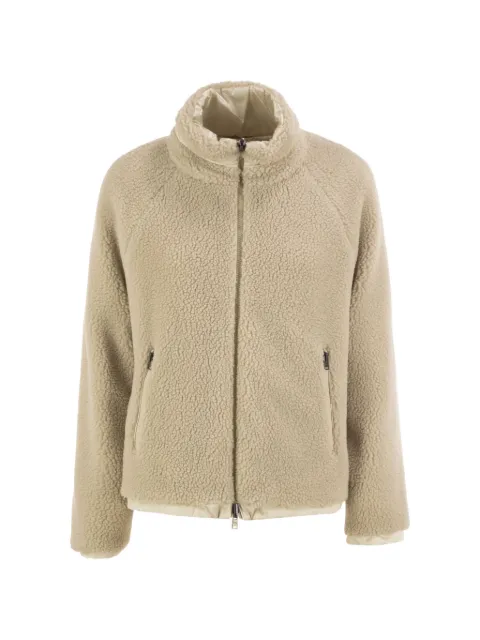 Herno reversible teddy-fleece jacket Neutrals GI000411D12763