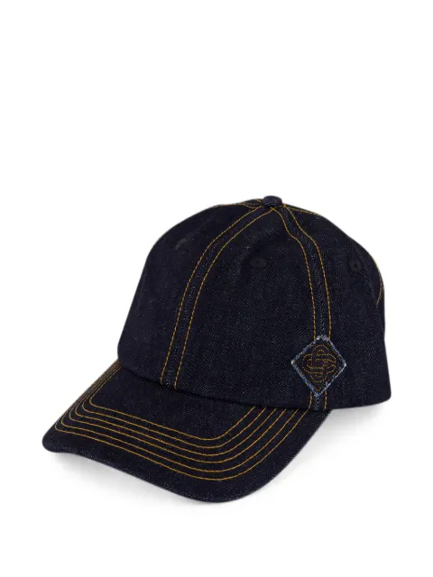 Casablanca logo-patch denim cap Blue APF26HAT00201