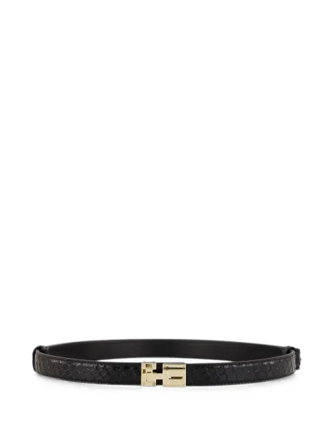 TOM FORD braided-effect T-clasp belt Black WB335LCL512P