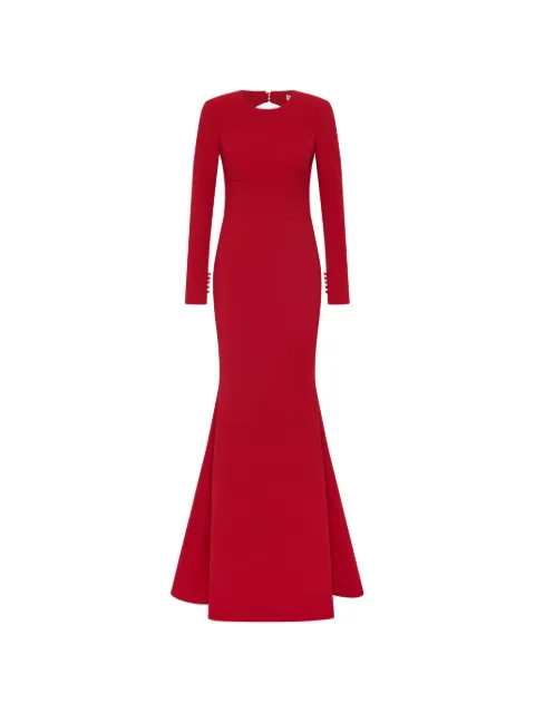 Rebecca Vallance Raziel long sleeve gown Red 26031808
