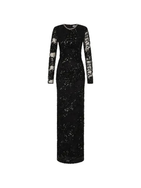 Rebecca Vallance Beau long sleeve gown Black 26031796