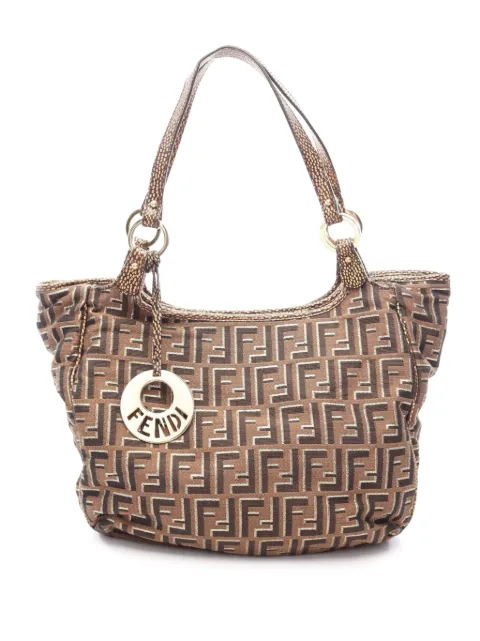 Fendi Pre-Owned 2010-2026 Zucca Canvas Chef tote bag Brown GDP5XTM6NI7I35Q0