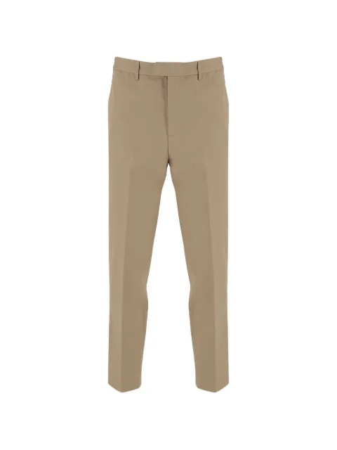 Emporio Armani logo-patch trousers Neutrals EM006788AF19413