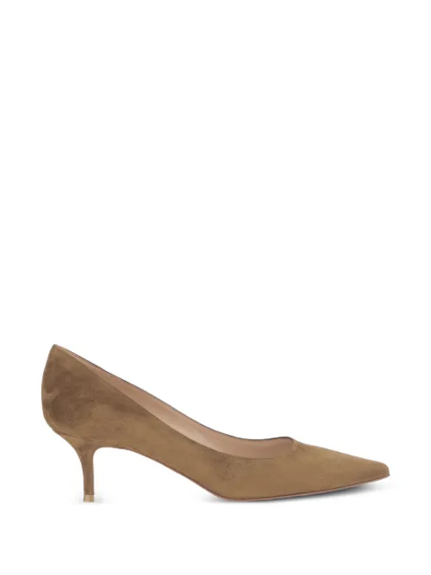 Gianvito Rossi pointed-toe pumps Brown G2033655RICCAM