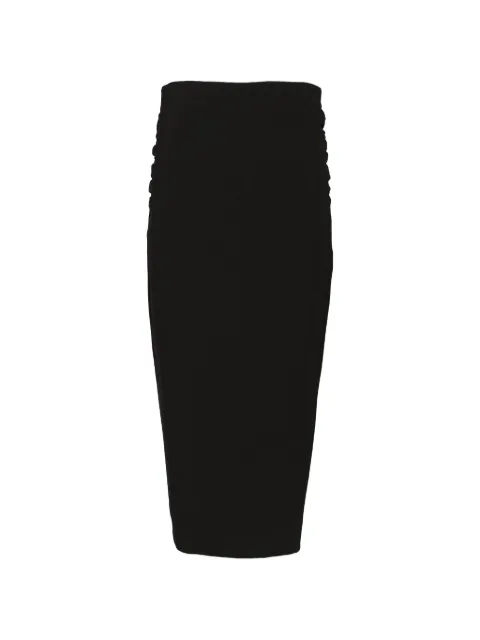 Max Mara ruched-detail midi skirt Black 2626106015600