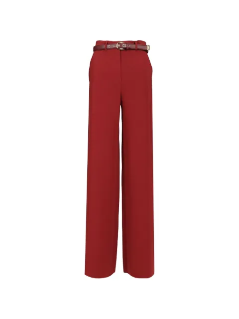 Max Mara belted wide-leg trousers Red 2626136045600