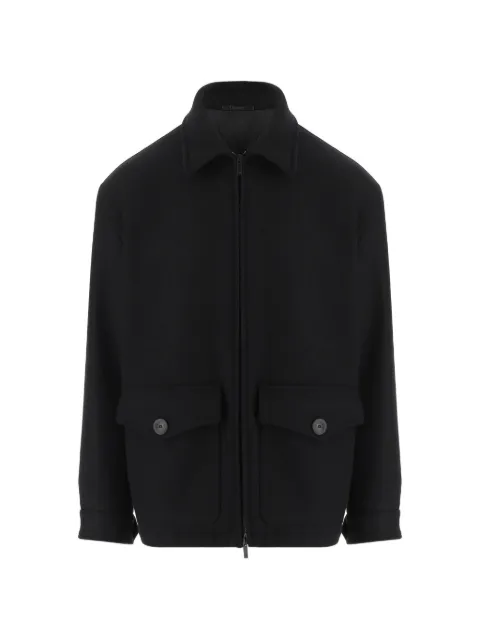 Giorgio Armani zip-up short coat Black GM004027TE16788U