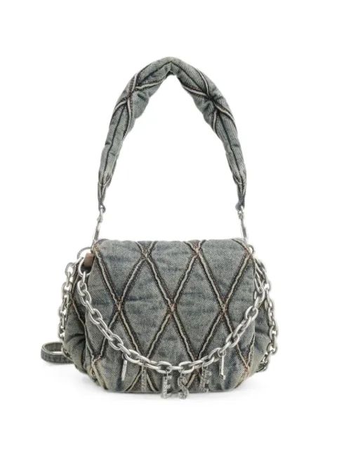 Diesel small Charm-D denim shoulder bag Blue X09597