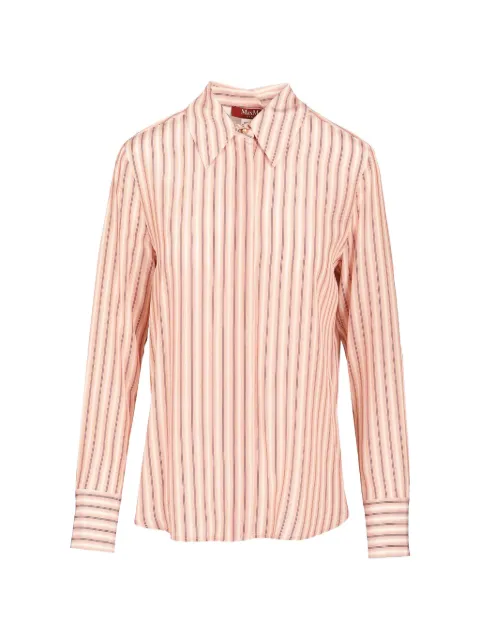Max Mara striped silk shirt Pink 2626116021600