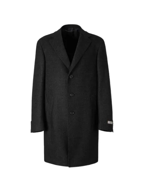 Canali single-breasted notched-lapels coat Grey 55870FF02913