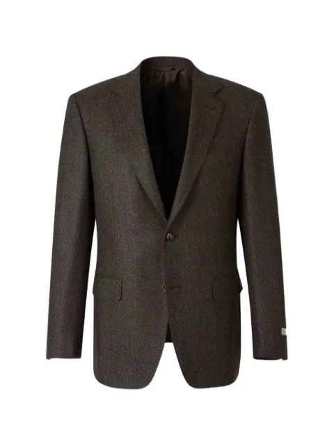 Canali single-breasted blazer Brown 22280CU05256