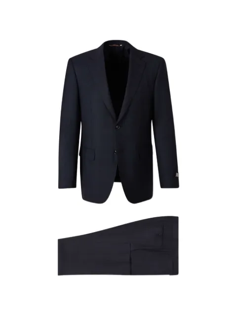 Canali single-breasted notched-lapels suit Blue E1228020BX05795