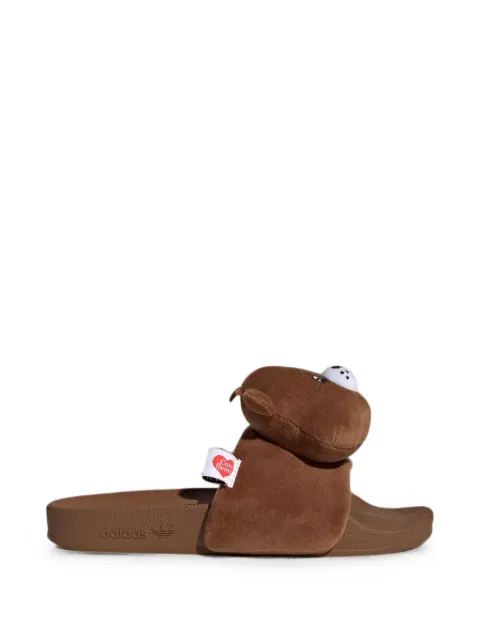 adidas x Care Bears Adilette Tenderheart Bear sandals Brown KH9953