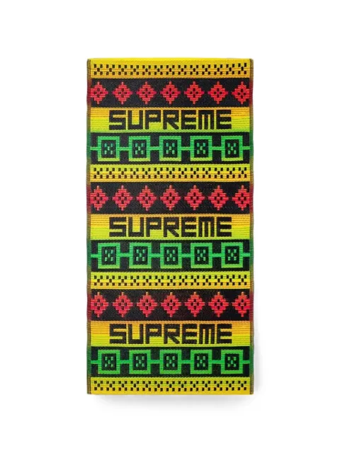 Supreme Sosenap logo-print woven mat Black SU28002