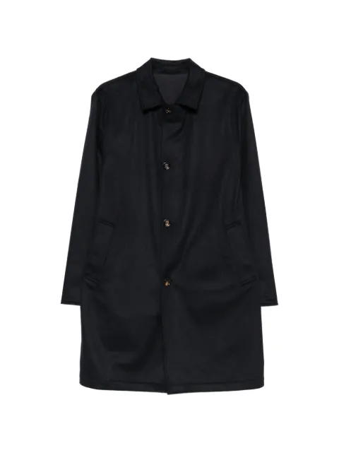 Kired cashmere button-down coat Blue WPEAKW68180190B2