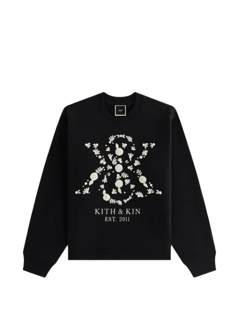 KITH Ashwin Pearl Crest sweatshirt Black KHW031007001