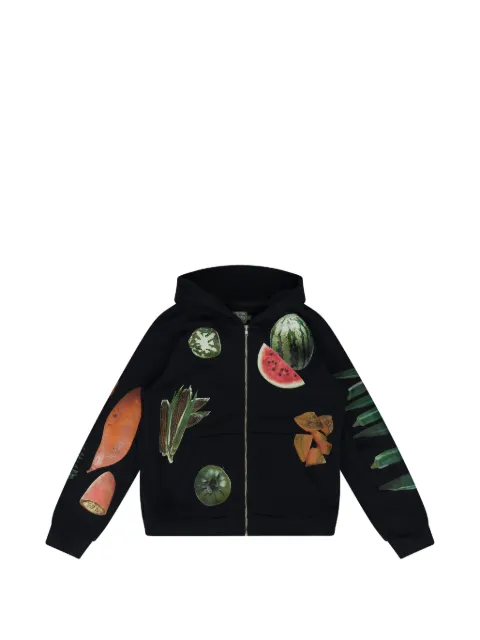 Denim Tears fruit-print hoodie Black DT700