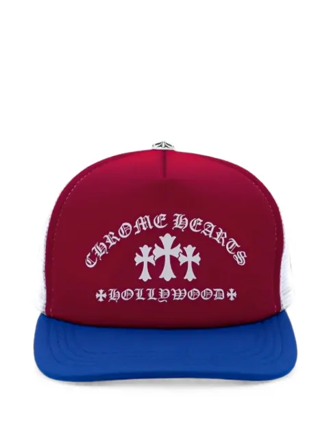 Chrome Hearts logo-print baseball cap Red CHRM1520